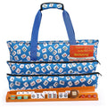 166 White Tiles Mahjong Game Set with Wooden Racks and Carrying Bag G604055