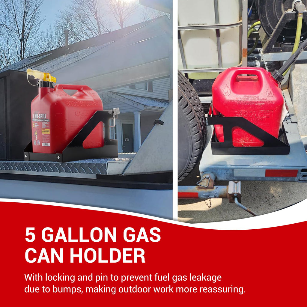 5 Gallon Trailer Gas Can Holder Rack I461945