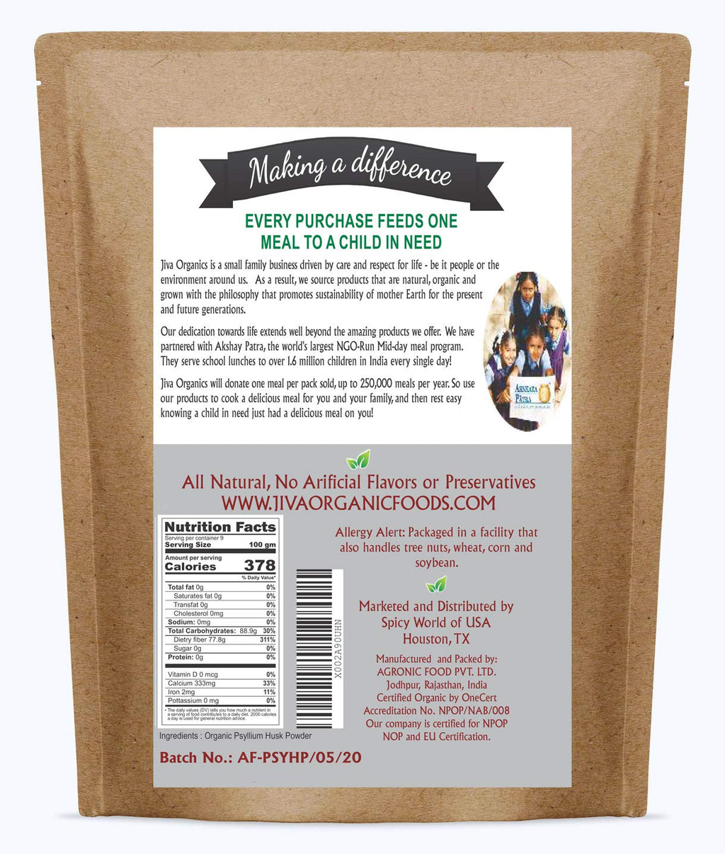 Psyllium Husk Powder 1.75 LB Gluten Free Unflavored R324985