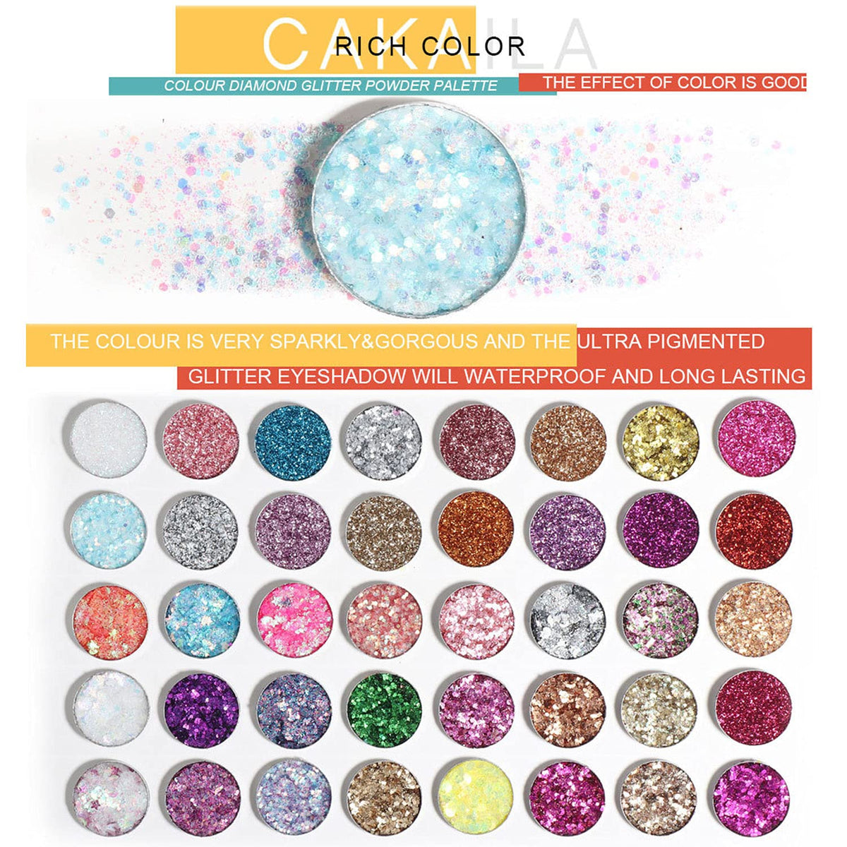 40 Colors Glitter Eyeshadow Palette G775