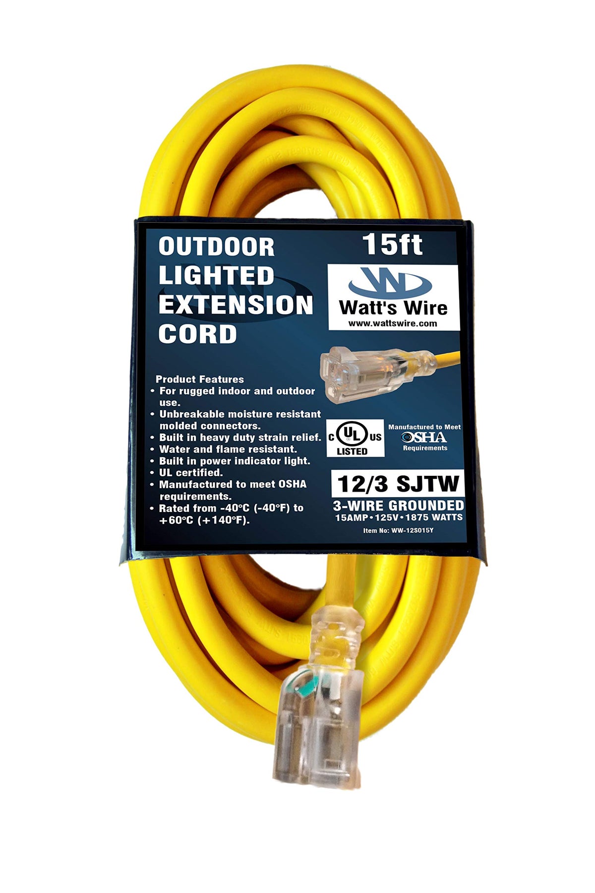 15 ft 12 Gauge Heavy Duty Extension Cord P719