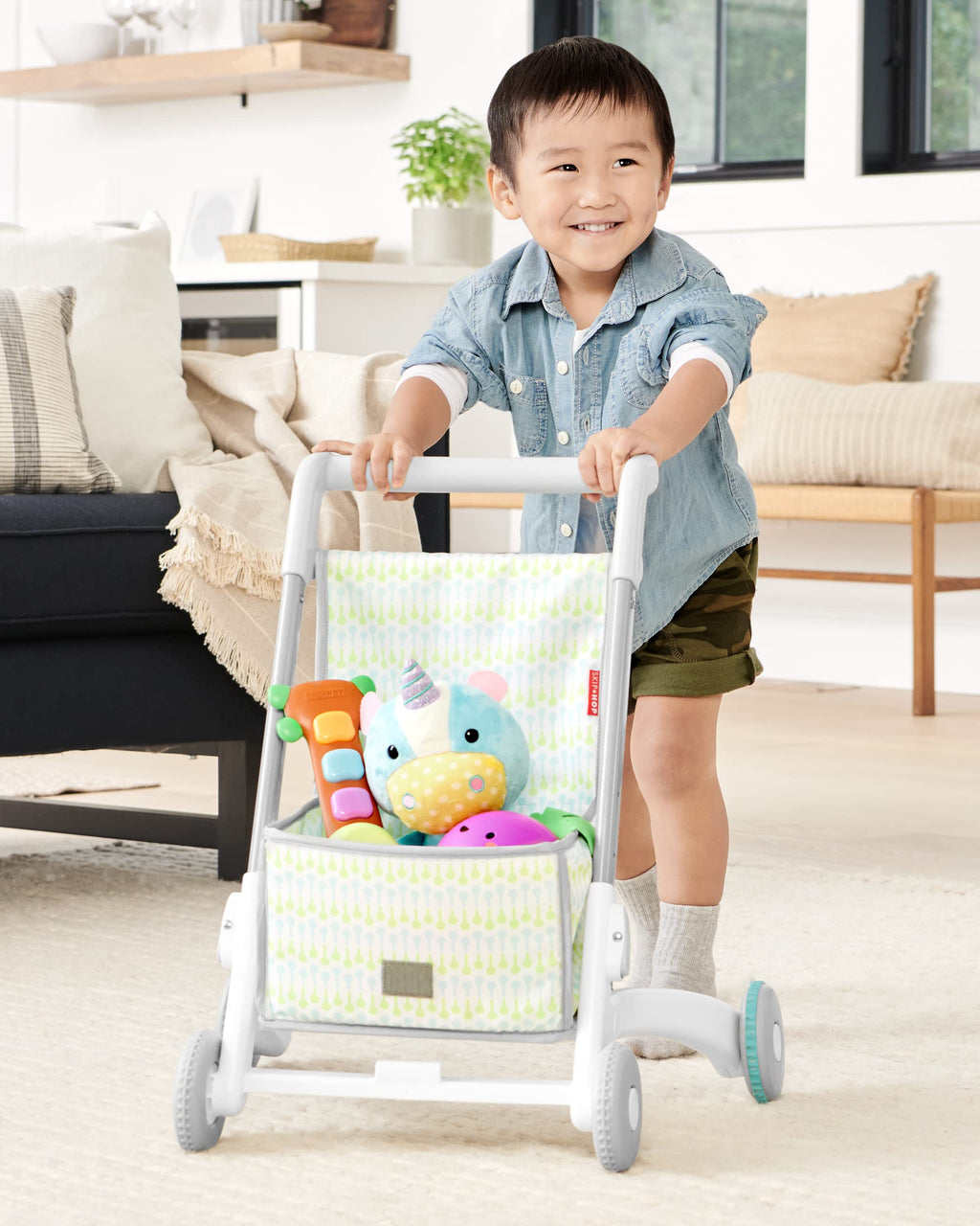 4-in-1 Sit to Stand Baby Walker with 40+ Activities E486