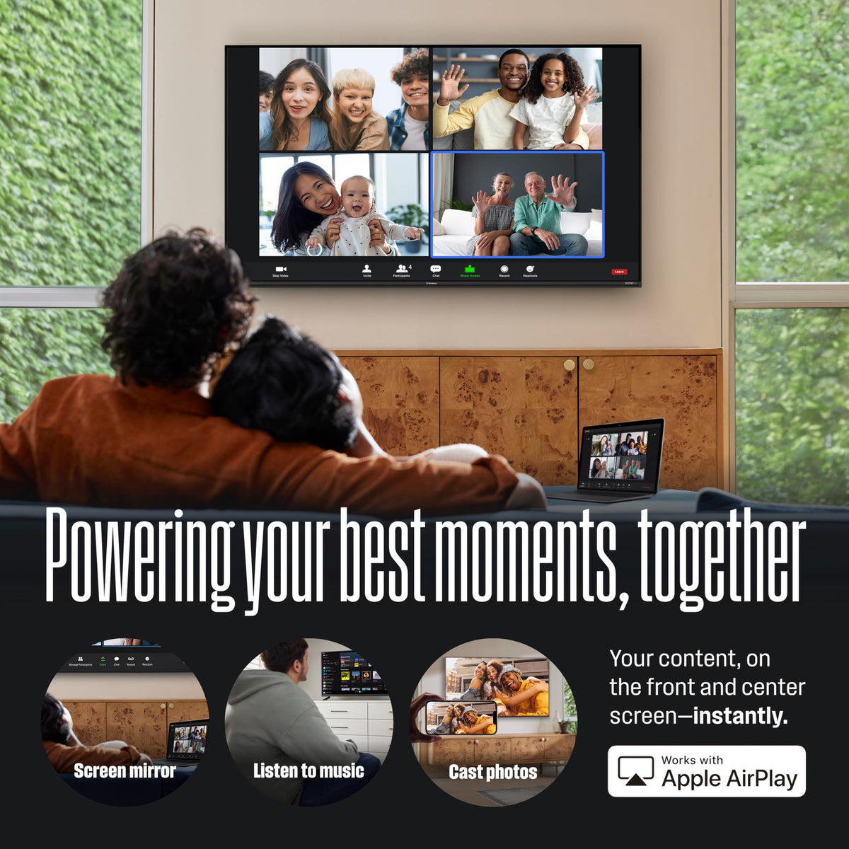 32-inch HD Smart Flat Screen TV with Voice Remote W4466