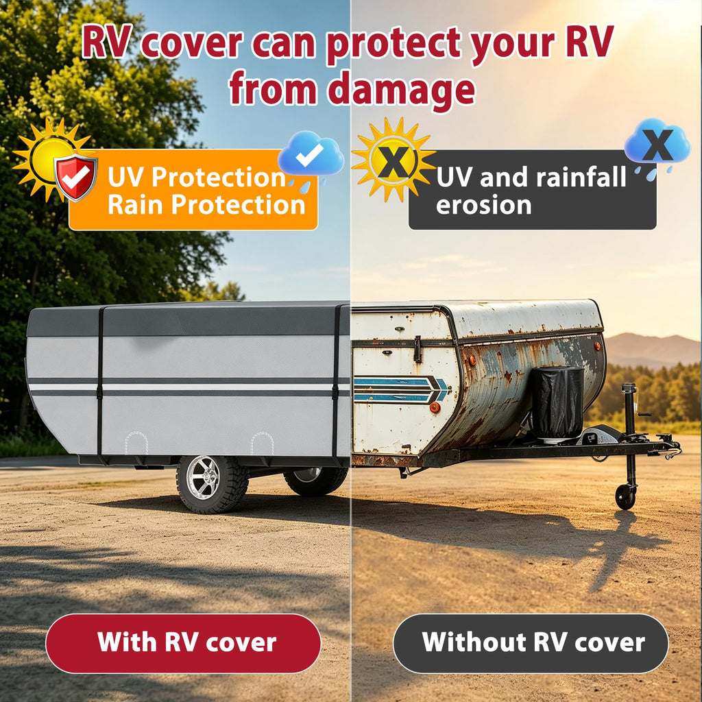 9 Layers Rip-Stop 14-16ft Pop Up Camper Cover J99430