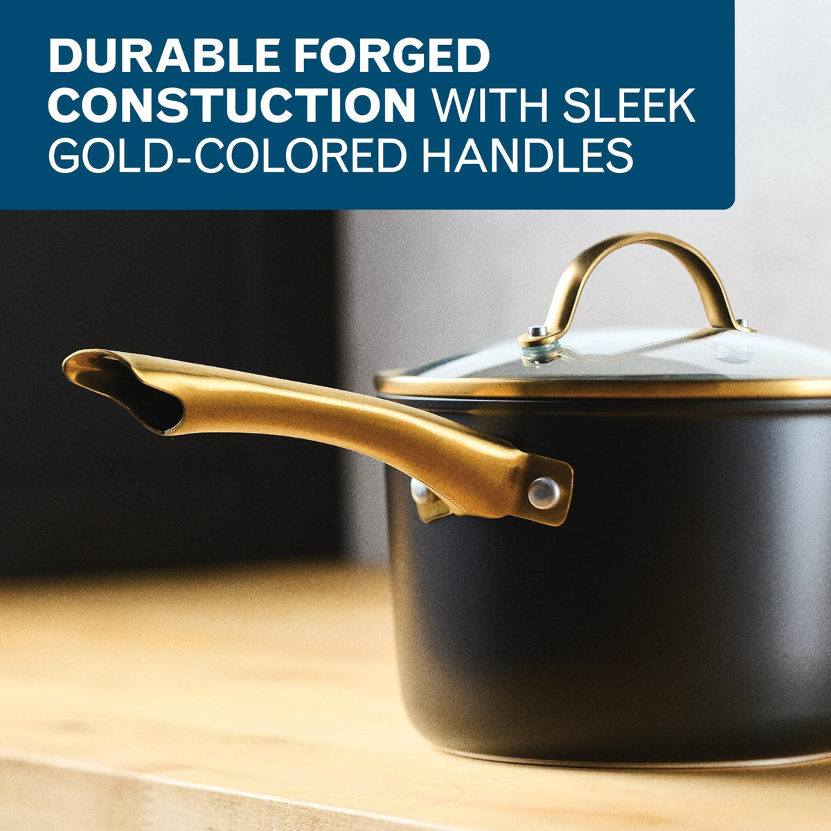 12 Piece Black Ceramic Nonstick Cookware Set S10033