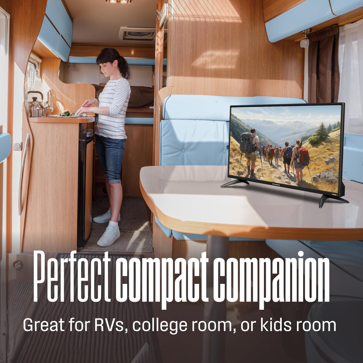 32-inch HD Smart Flat Screen TV with Voice Remote W4466