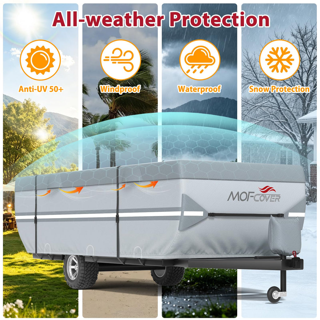 9 Layers Rip-Stop 14-16ft Pop Up Camper Cover J99430