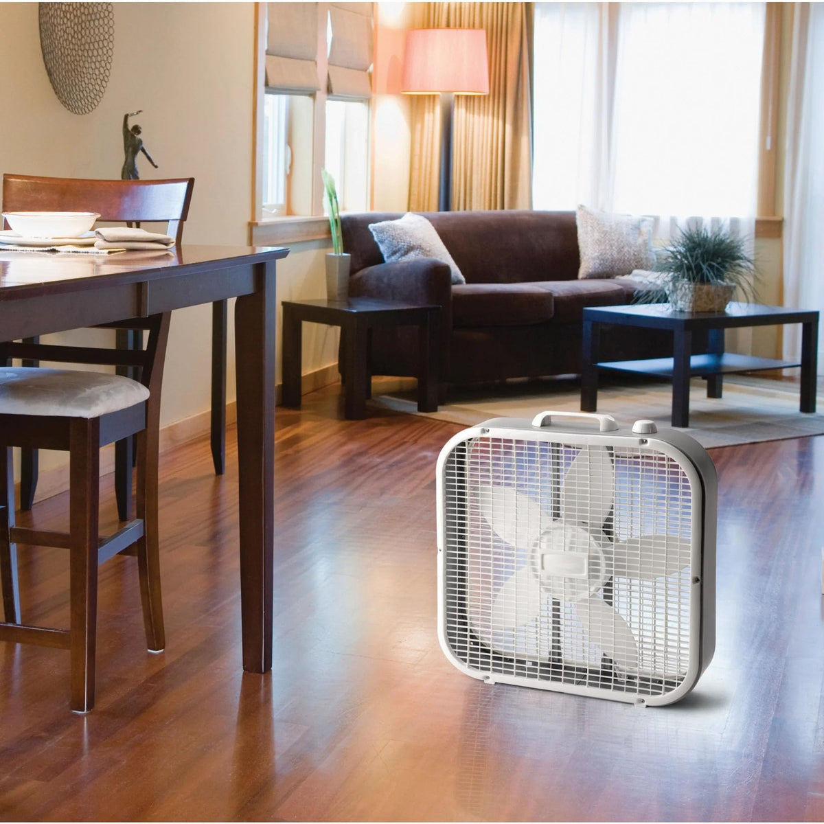 20 Inch 3 Speed White Box Fan L5044