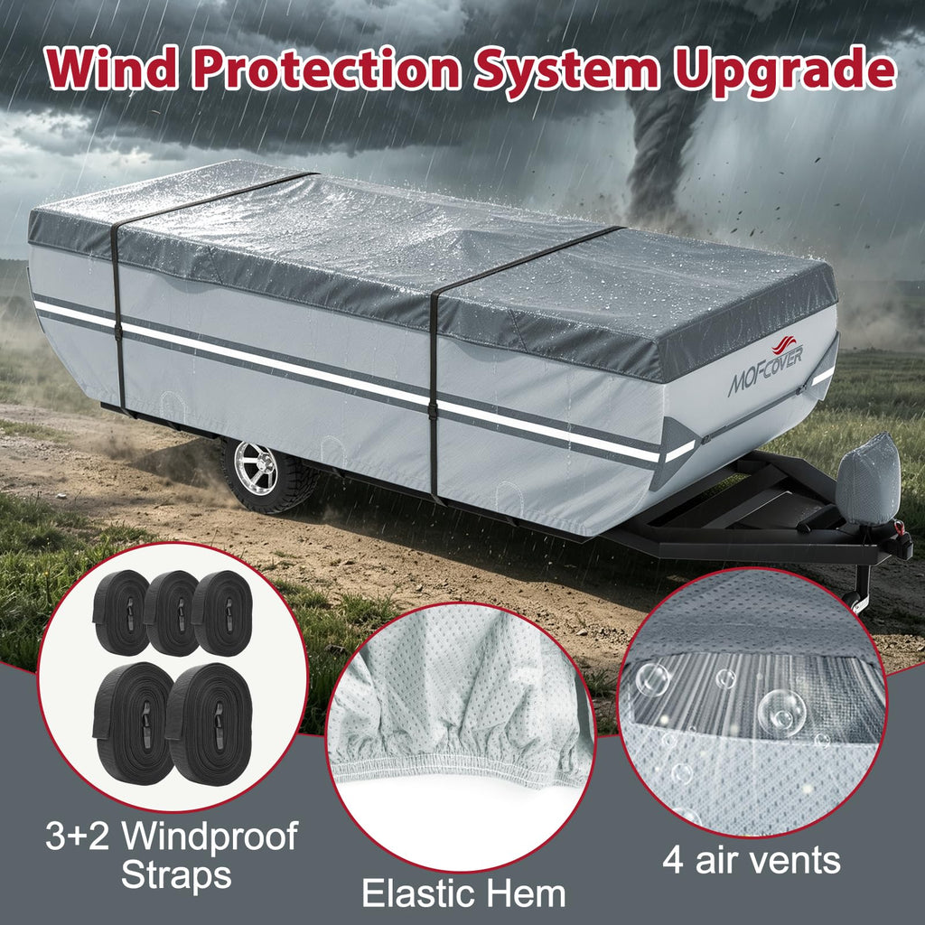 9 Layers Rip-Stop 14-16ft Pop Up Camper Cover J99430