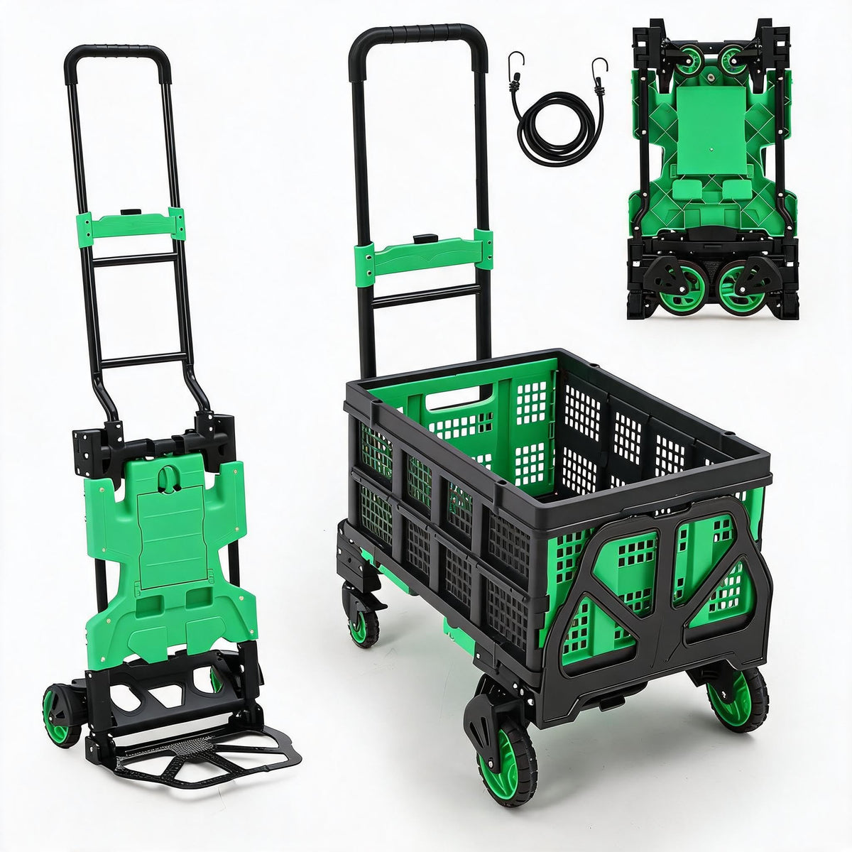 2-in-1 Folding Hand Truck with Basket U598