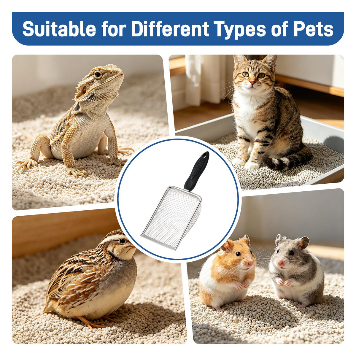 Stainless Steel Cat Litter Scoop P790584