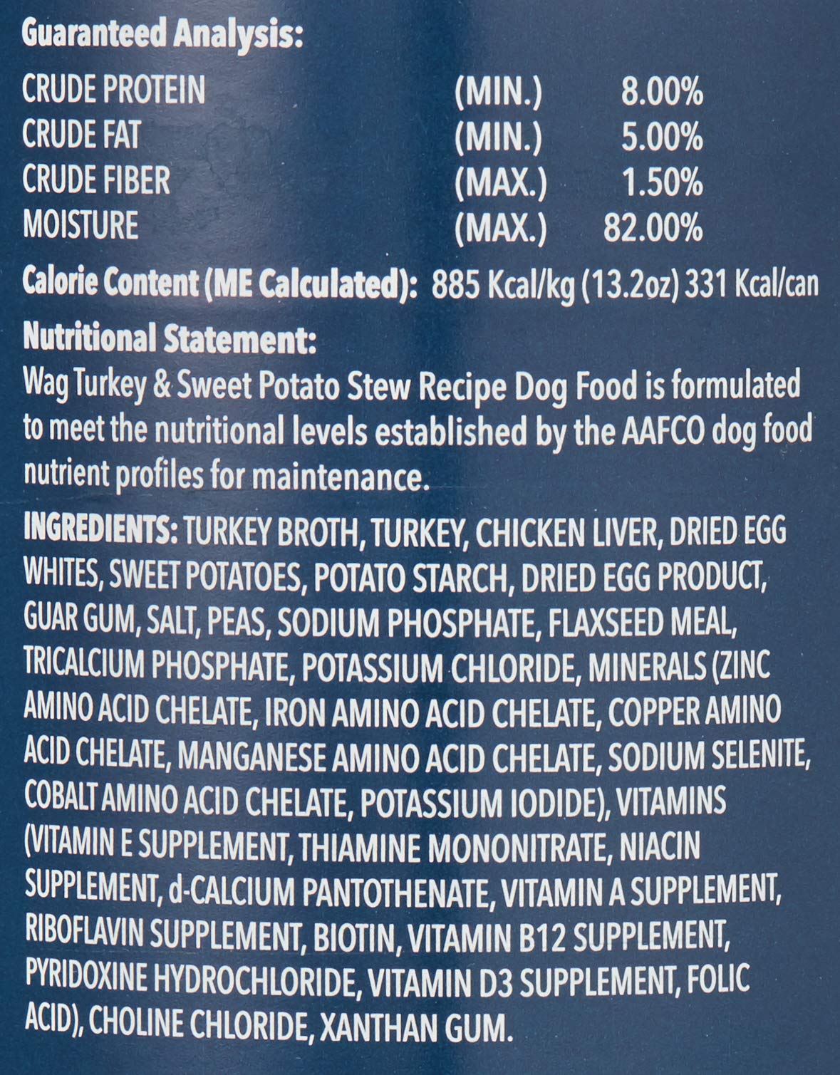 Turkey & Sweet Potato Recipe Canned Dog Food 13.2 oz Can Pack of 12 A75782