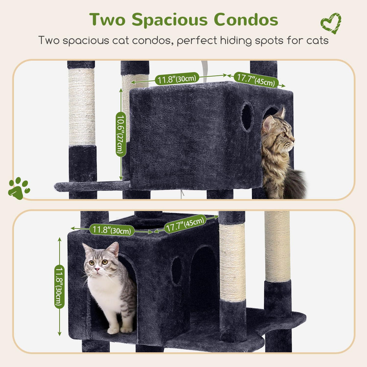 Dark Grey 83in Cat Tree G4443