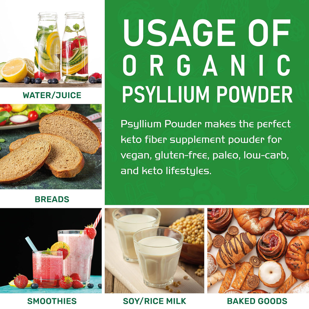 Psyllium Husk Powder 1.75 LB Gluten Free Unflavored R324985