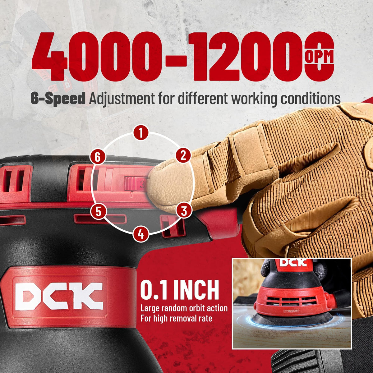 3.0 AMP Corded Random Orbital Sander J409