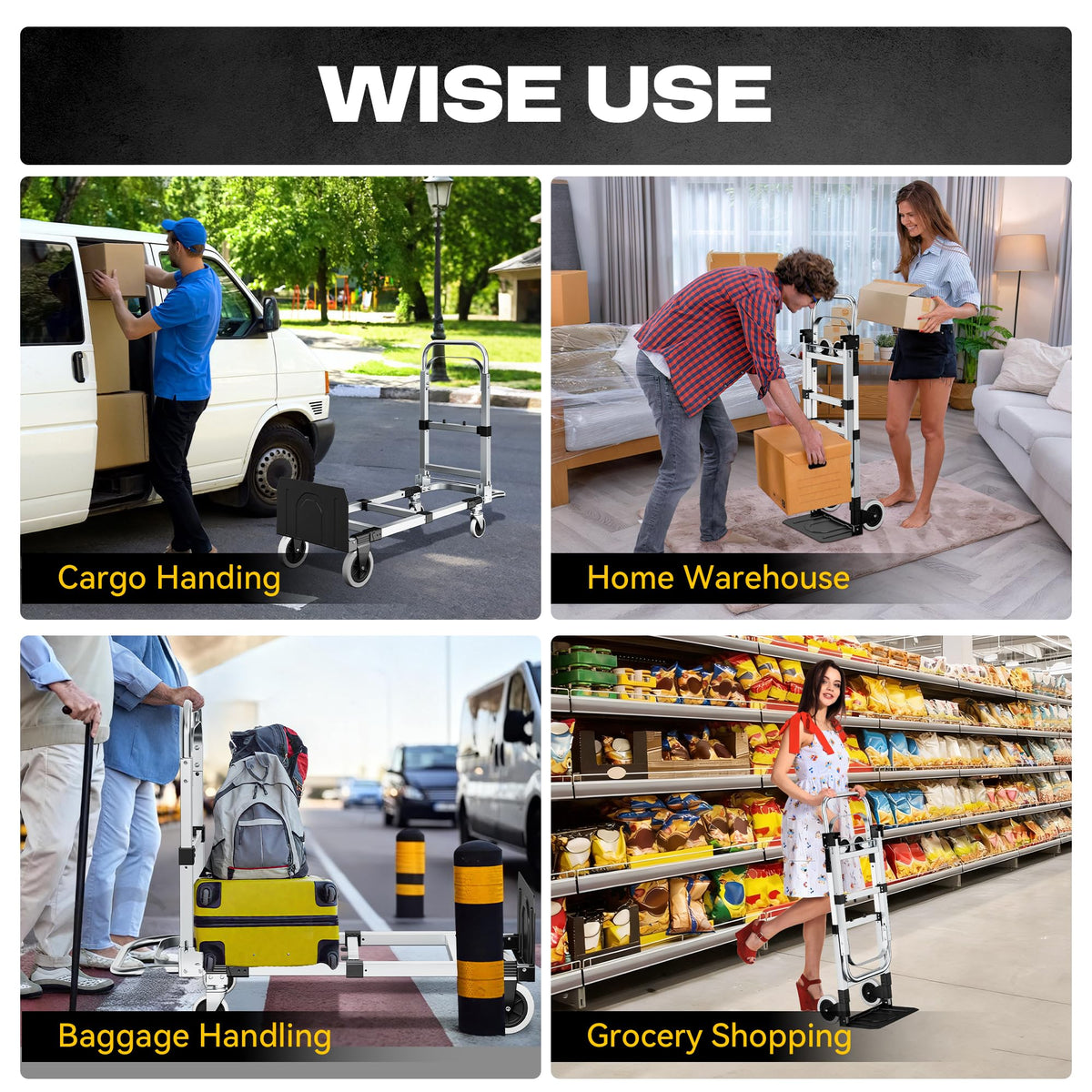 3-in-1 Convertible Dolly Cart J8661