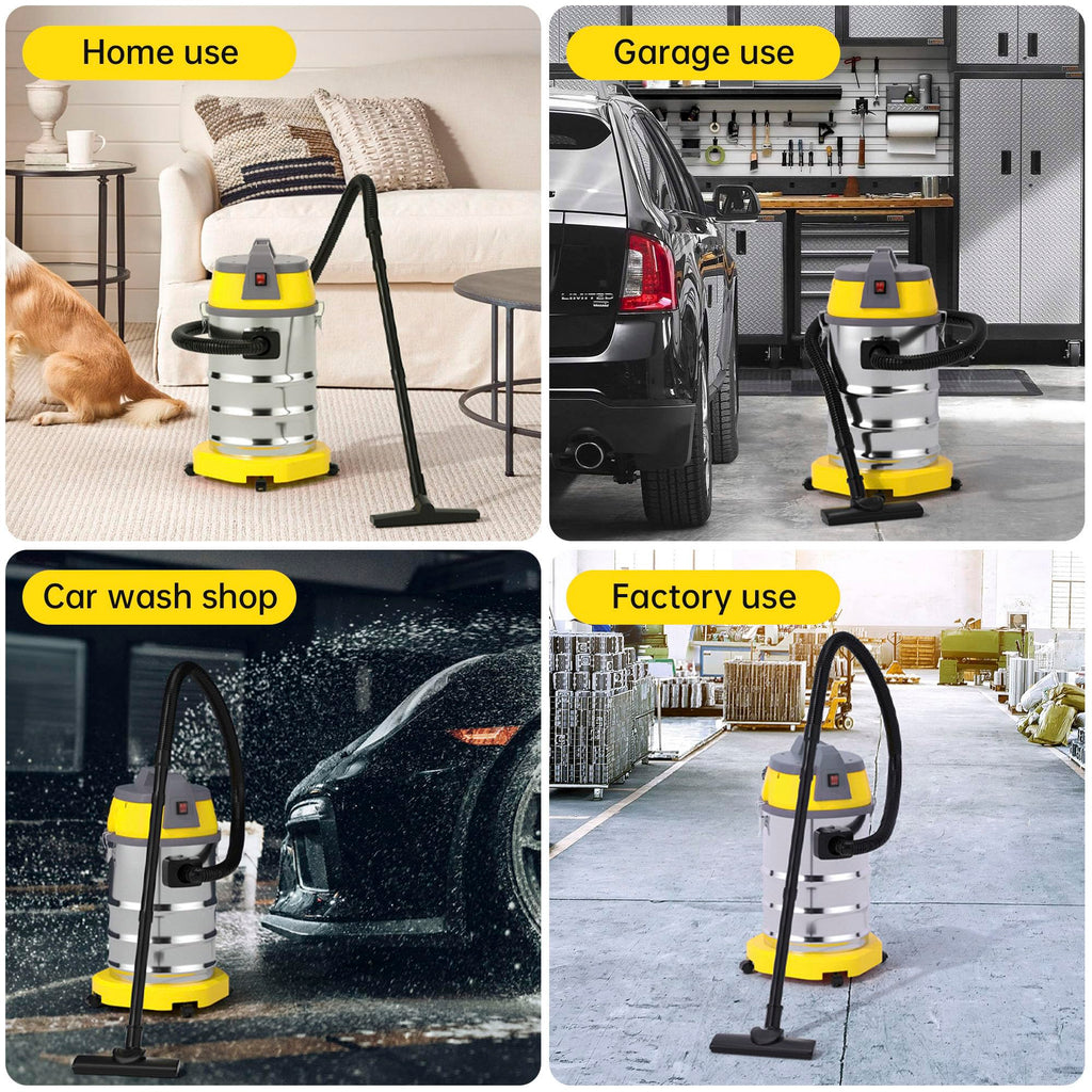 10 Gallon 8 Peak Hp Wet/Dry Shop Vacuum with Attachments L5878